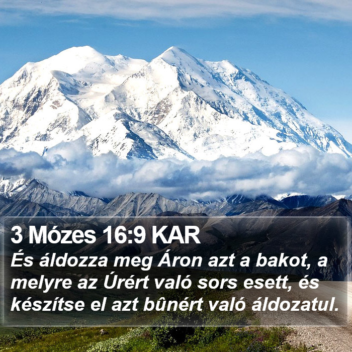 3 Mózes 16:9 KAR Bible Study