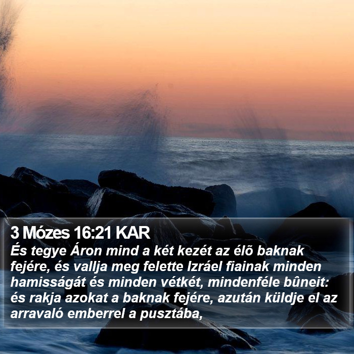 3 Mózes 16:21 KAR Bible Study