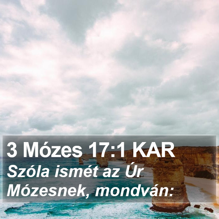 3 Mózes 17:1 KAR Bible Study