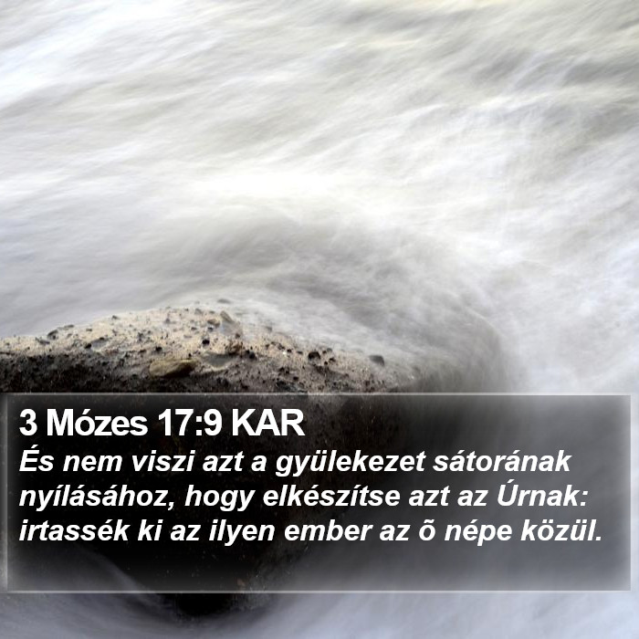 3 Mózes 17:9 KAR Bible Study