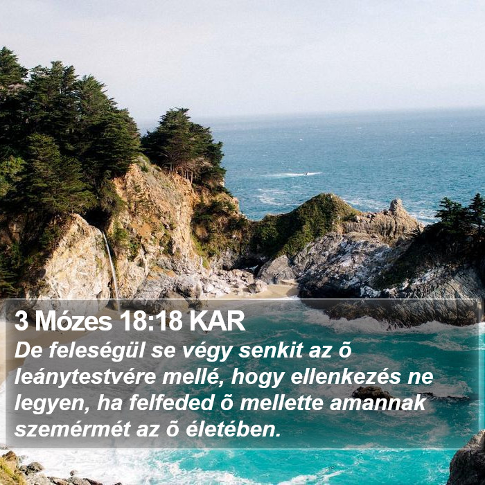 3 Mózes 18:18 KAR Bible Study