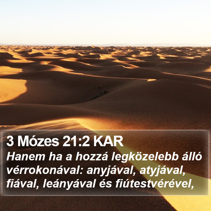 3 Mózes 21:2 KAR Bible Study