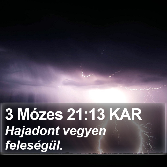 3 Mózes 21:13 KAR Bible Study