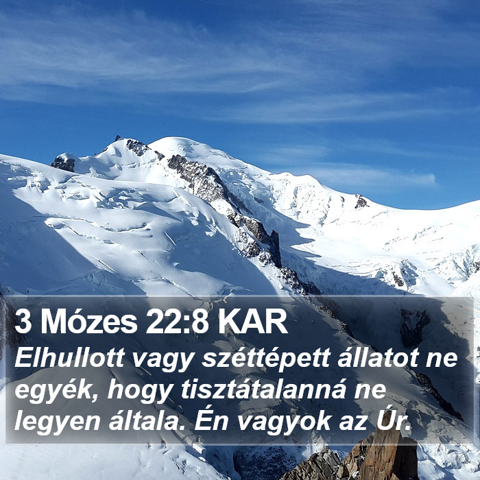 3 Mózes 22:8 KAR Bible Study