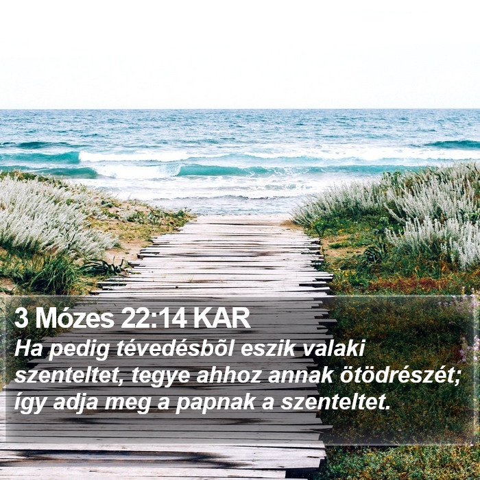 3 Mózes 22:14 KAR Bible Study