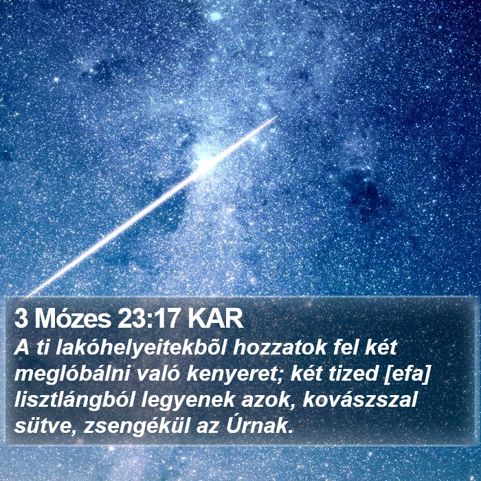 3 Mózes 23:17 KAR Bible Study