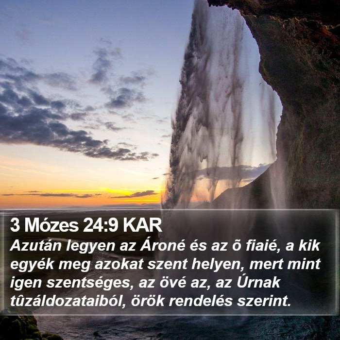 3 Mózes 24:9 KAR Bible Study