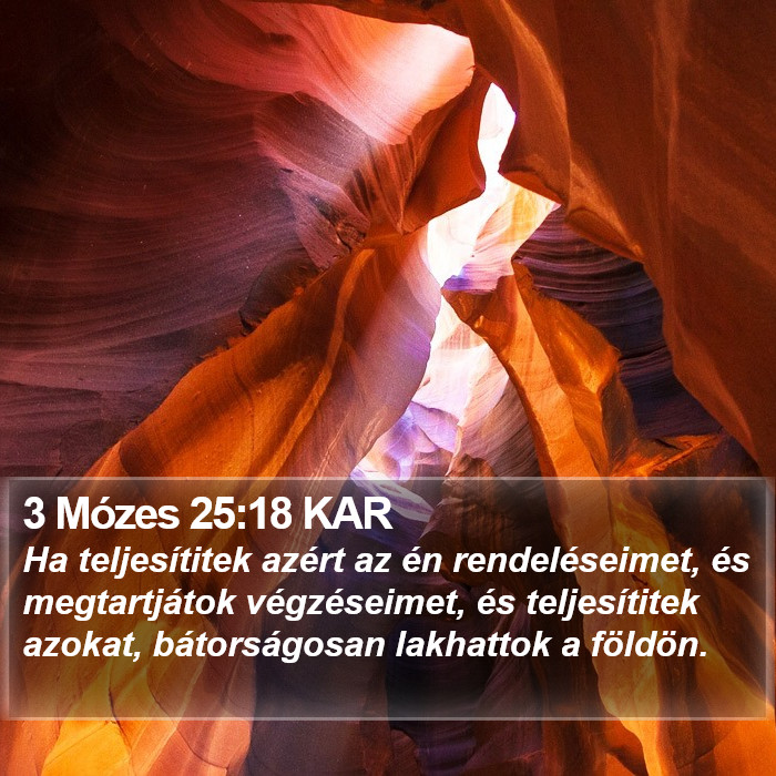 3 Mózes 25:18 KAR Bible Study