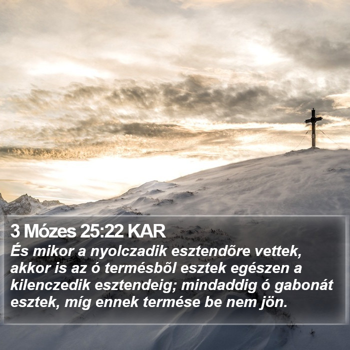 3 Mózes 25:22 KAR Bible Study