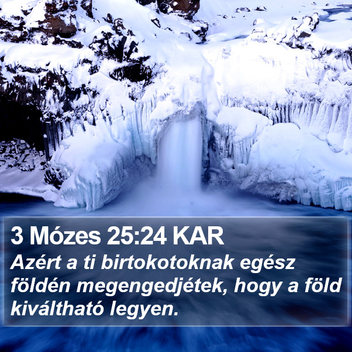 3 Mózes 25:24 KAR Bible Study