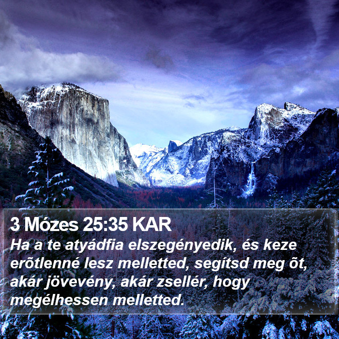 3 Mózes 25:35 KAR Bible Study