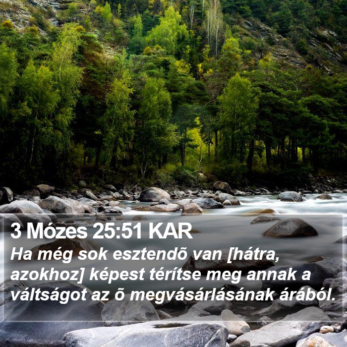 3 Mózes 25:51 KAR Bible Study