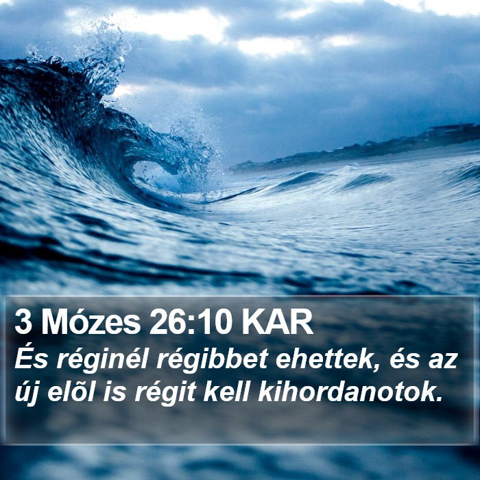 3 Mózes 26:10 KAR Bible Study