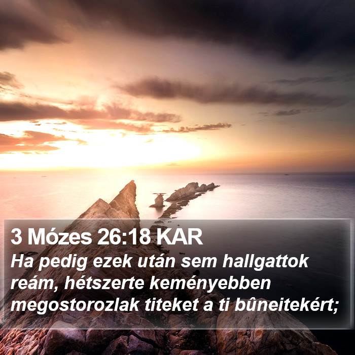 3 Mózes 26:18 KAR Bible Study