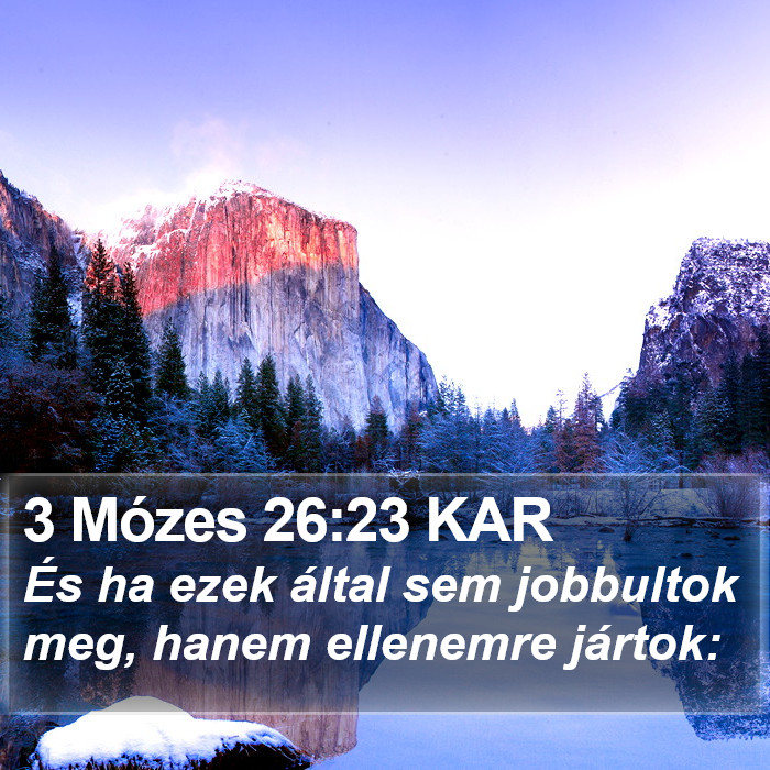 3 Mózes 26:23 KAR Bible Study