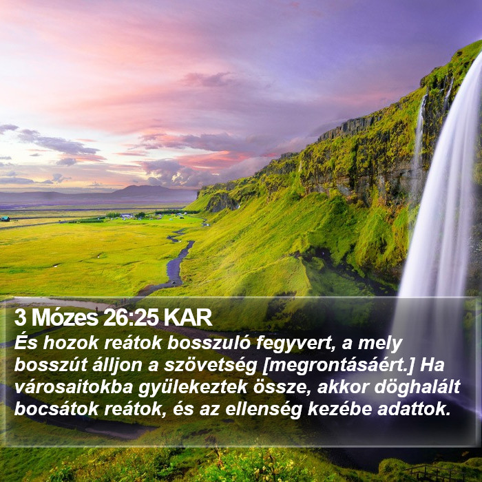 3 Mózes 26:25 KAR Bible Study