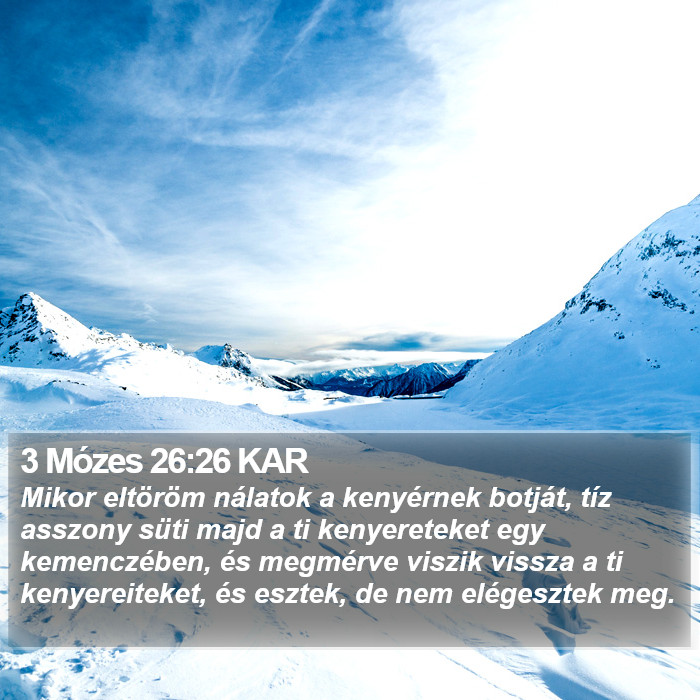 3 Mózes 26:26 KAR Bible Study