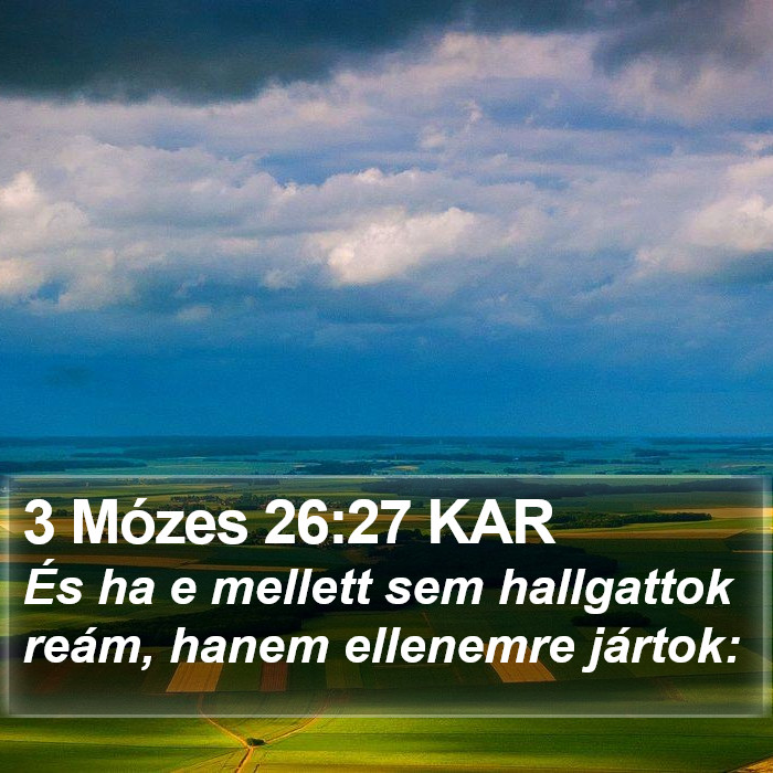 3 Mózes 26:27 KAR Bible Study