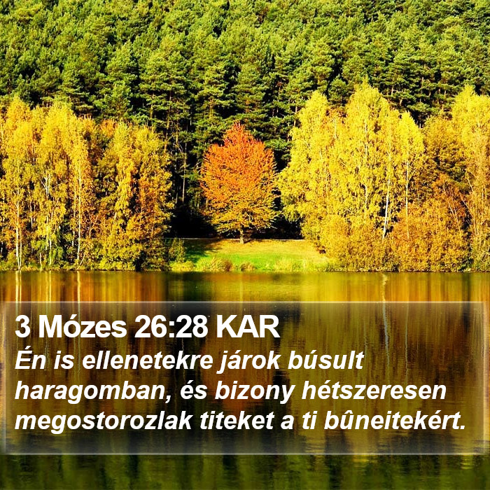 3 Mózes 26:28 KAR Bible Study