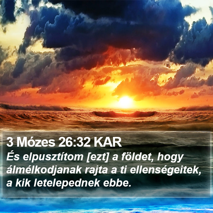 3 Mózes 26:32 KAR Bible Study