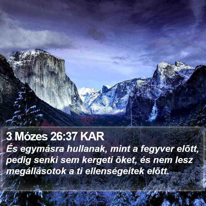 3 Mózes 26:37 KAR Bible Study