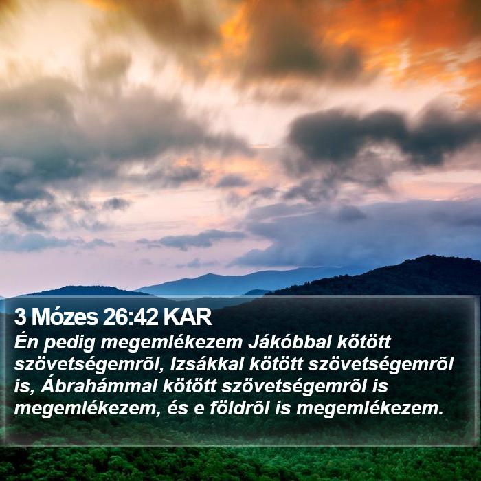 3 Mózes 26:42 KAR Bible Study