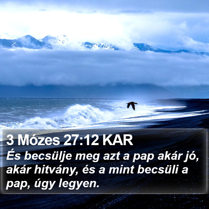 3 Mózes 27:12 KAR Bible Study