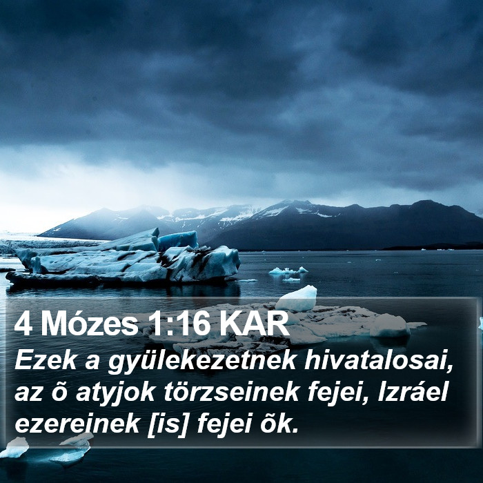 4 Mózes 1:16 KAR Bible Study