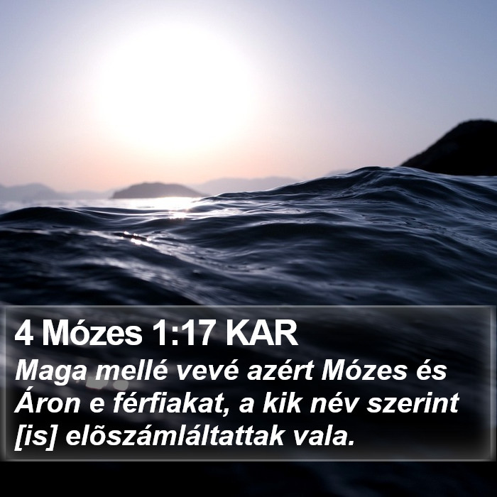 4 Mózes 1:17 KAR Bible Study