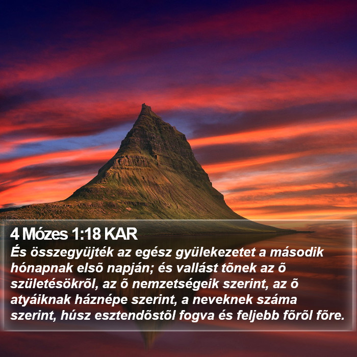 4 Mózes 1:18 KAR Bible Study