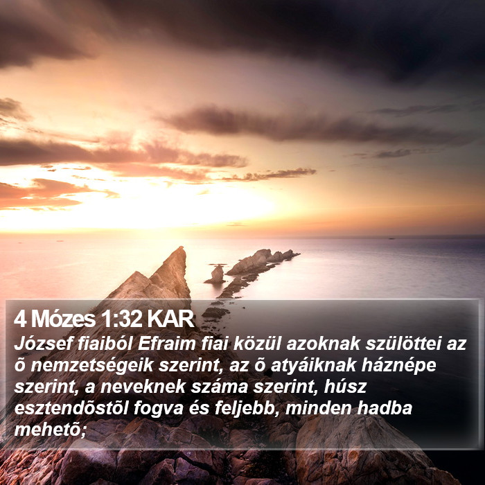 4 Mózes 1:32 KAR Bible Study