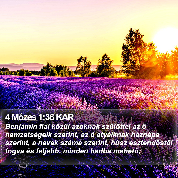 4 Mózes 1:36 KAR Bible Study