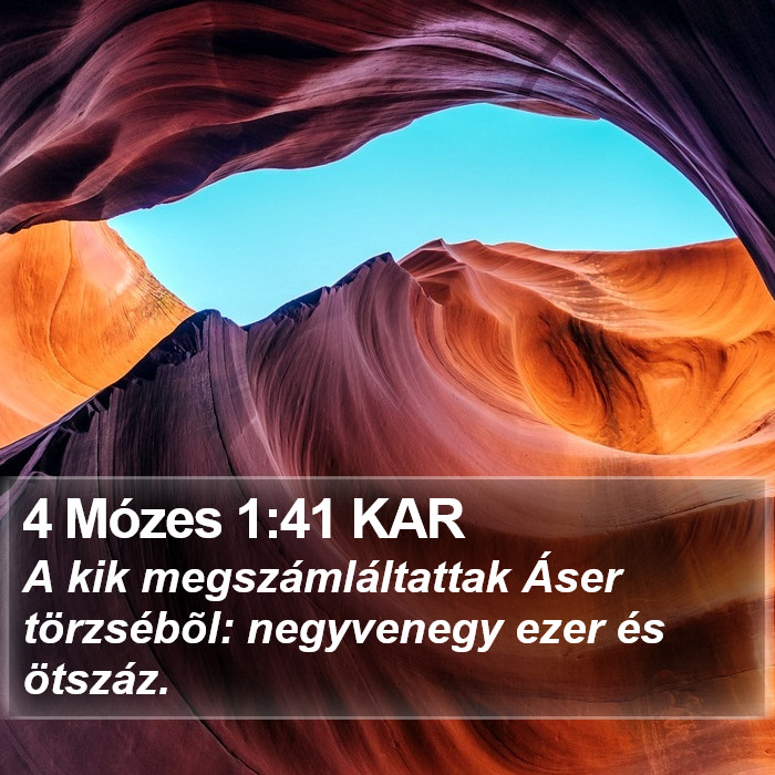 4 Mózes 1:41 KAR Bible Study