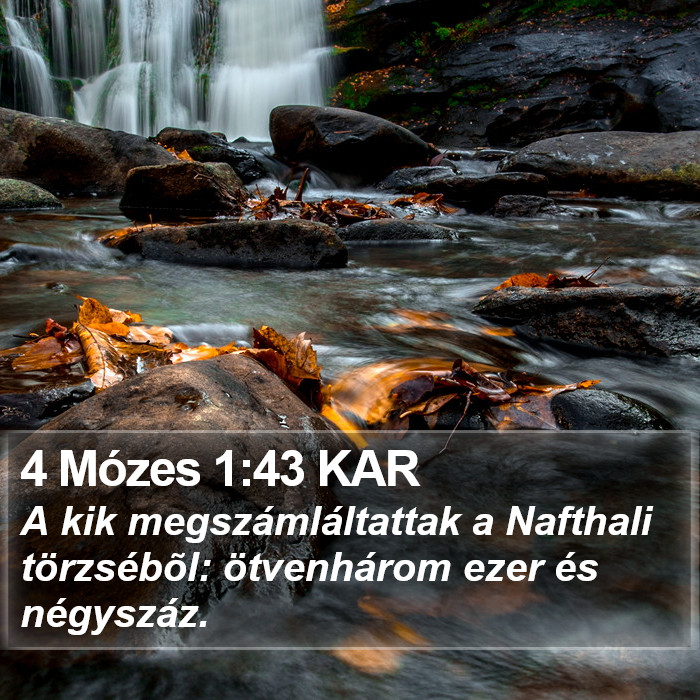 4 Mózes 1:43 KAR Bible Study