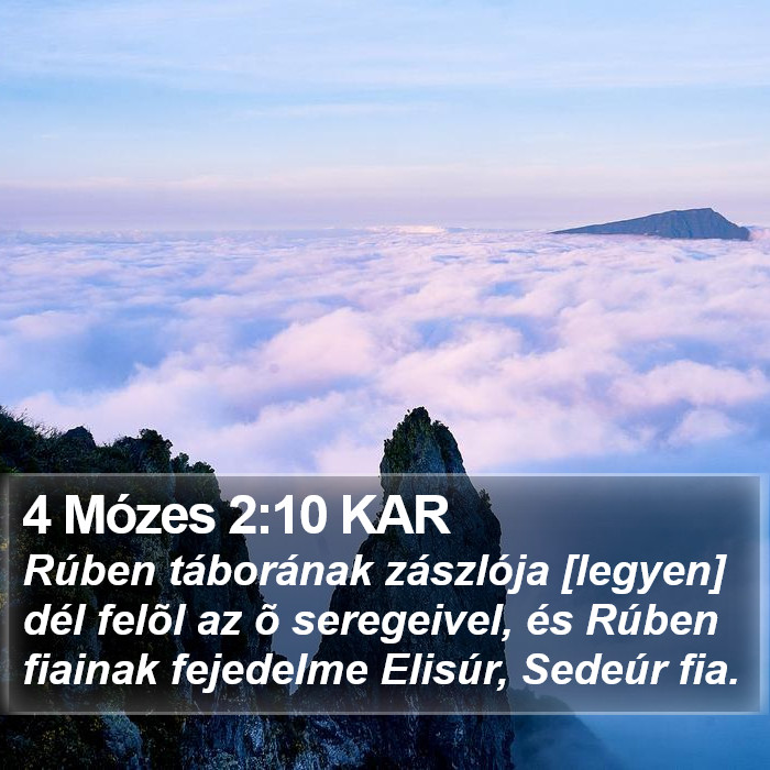 4 Mózes 2:10 KAR Bible Study