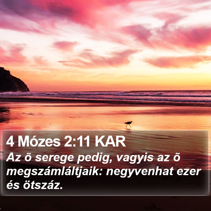 4 Mózes 2:11 KAR Bible Study