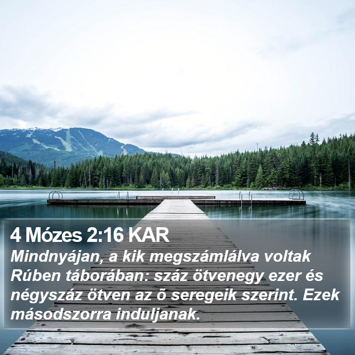 4 Mózes 2:16 KAR Bible Study