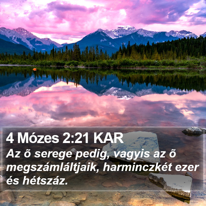 4 Mózes 2:21 KAR Bible Study