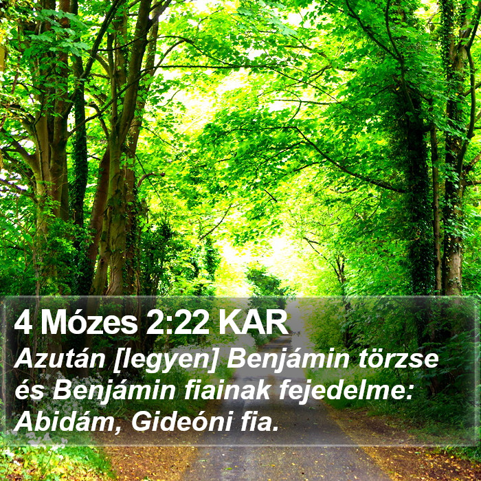 4 Mózes 2:22 KAR Bible Study