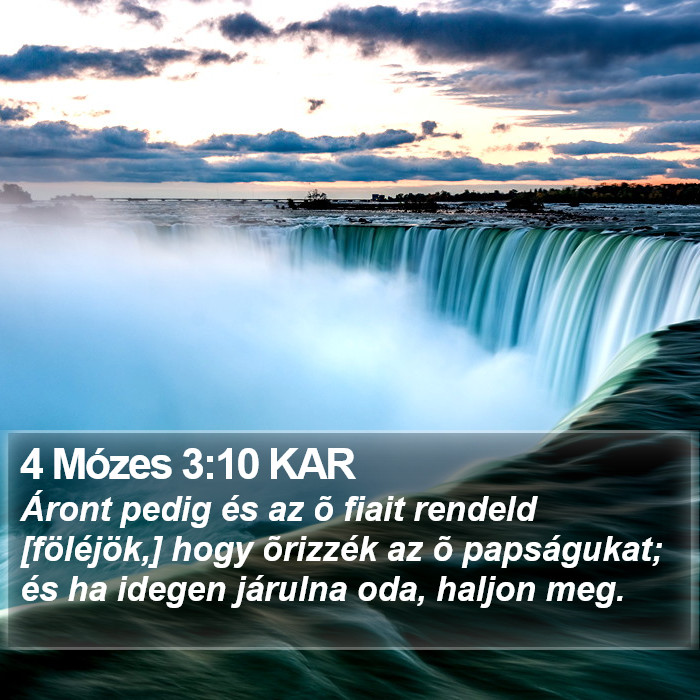 4 Mózes 3:10 KAR Bible Study