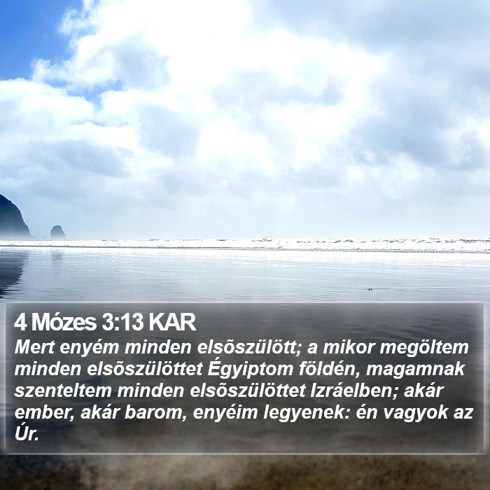 4 Mózes 3:13 KAR Bible Study