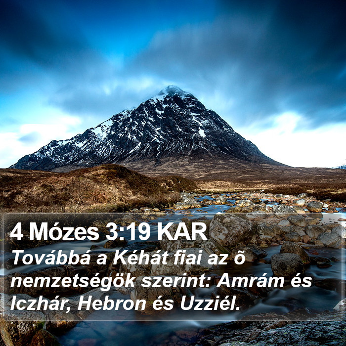 4 Mózes 3:19 KAR Bible Study