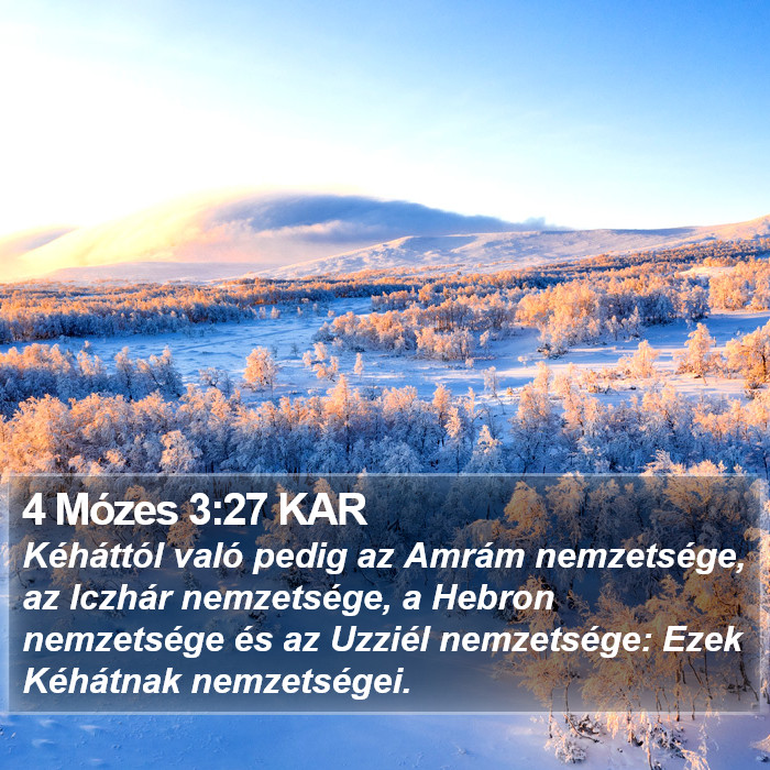 4 Mózes 3:27 KAR Bible Study