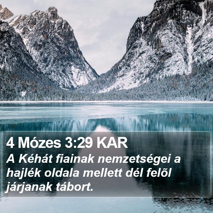 4 Mózes 3:29 KAR Bible Study