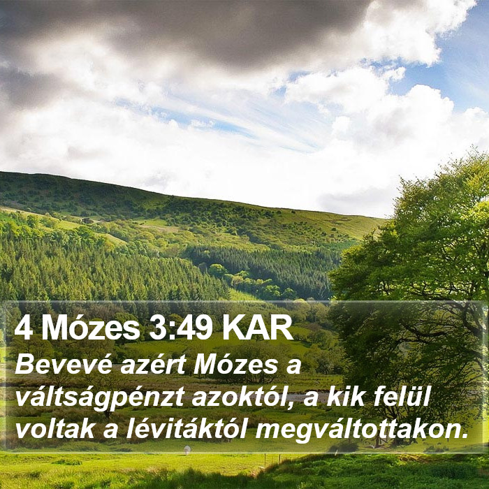 4 Mózes 3:49 KAR Bible Study