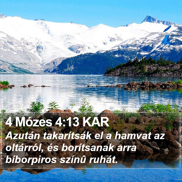 4 Mózes 4:13 KAR Bible Study