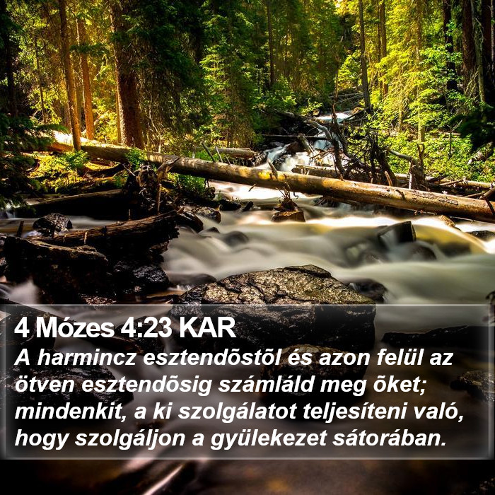 4 Mózes 4:23 KAR Bible Study