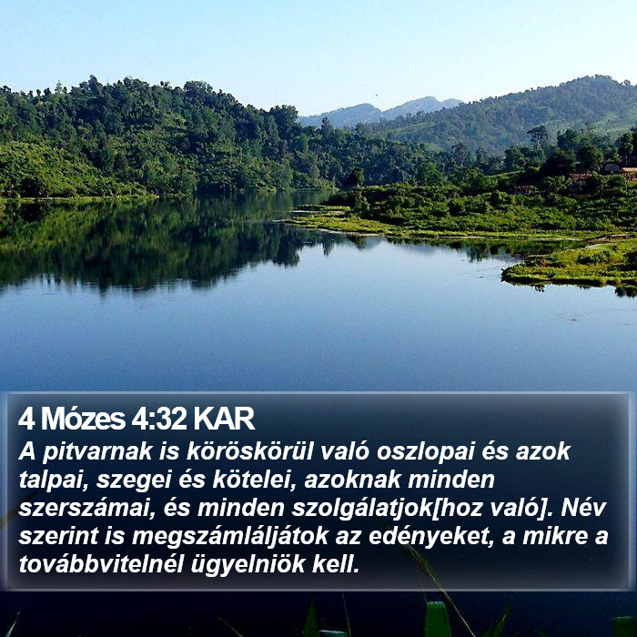 4 Mózes 4:32 KAR Bible Study