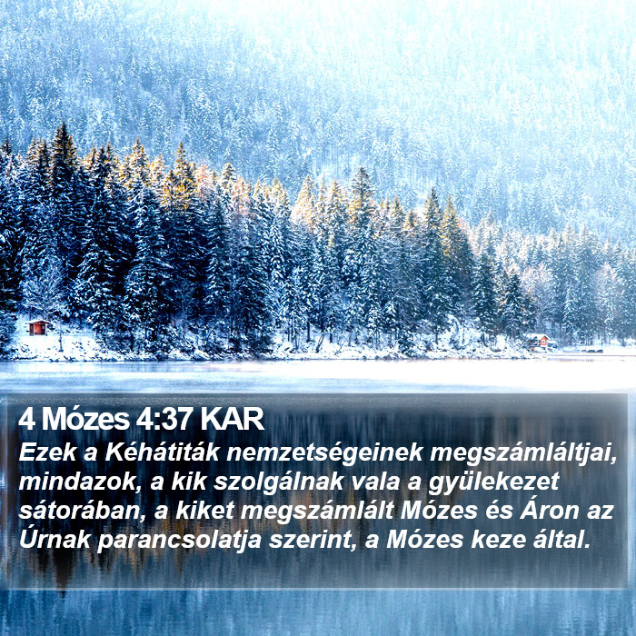 4 Mózes 4:37 KAR Bible Study