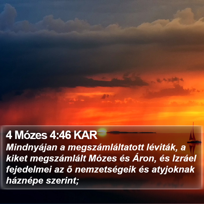 4 Mózes 4:46 KAR Bible Study